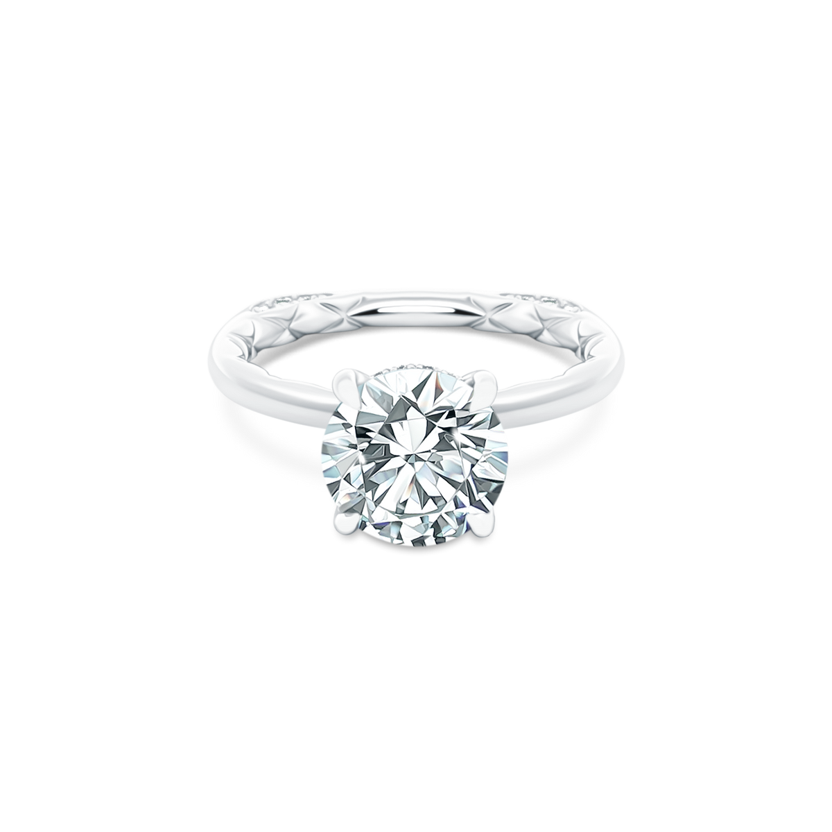 A. Jaffe Round Solitaire Diamond Engagement Ring — photo 1 of 3