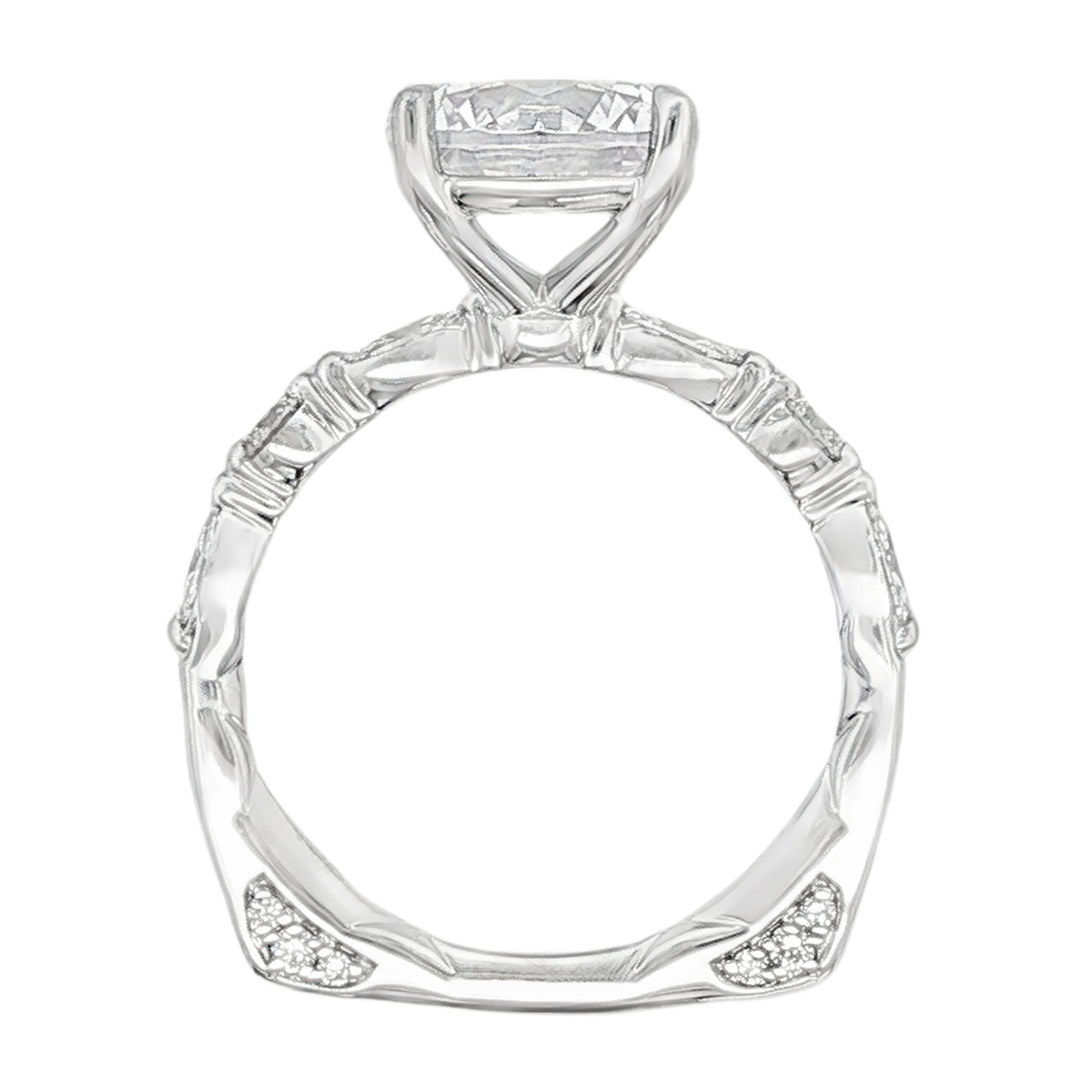 A. Jaffe Round Diamond Engagement Ring — photo 3 of 3
