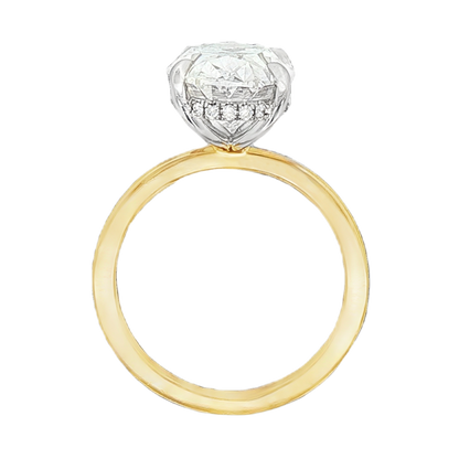 Martin Flyer Oval Solitaire Diamond Engagement Ring — photo 3 of 3