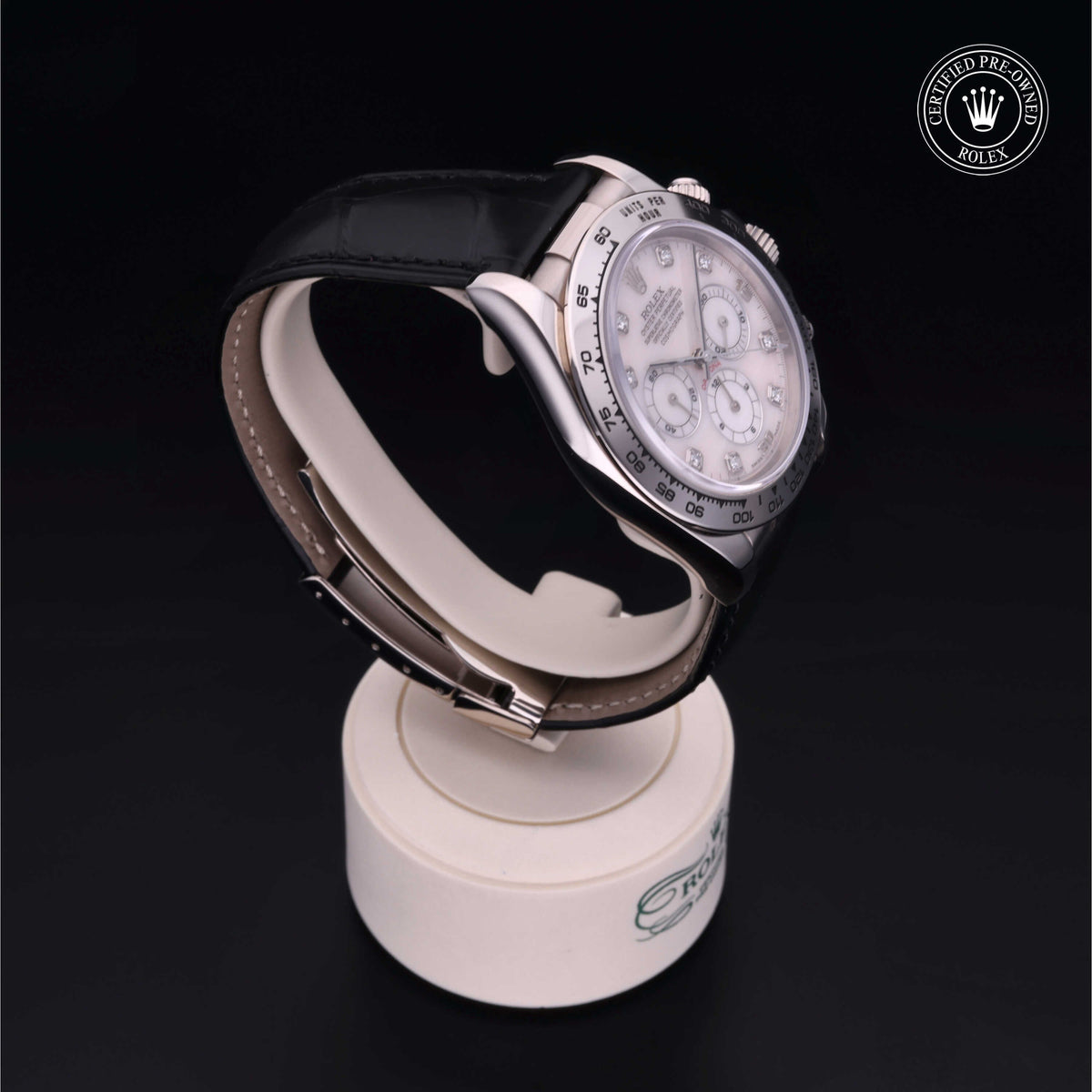Rolex Certified Pre-Owned Cosmograph Daytona 16519 in 18 ct white gold with pink mother-of-pearl dial, image 34 of 40