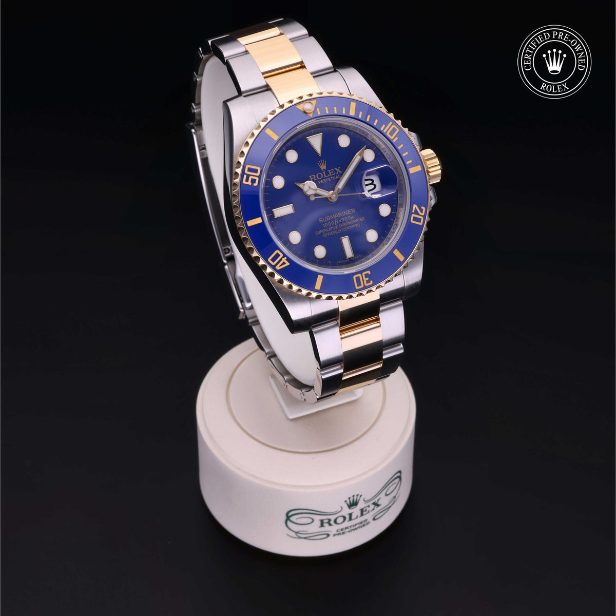 Rolex Certified Pre-Owned Submariner Date M116613LB in Oystersteel and yellow gold with blue dial, image 39 of 41
