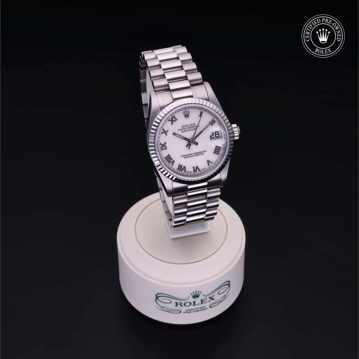 Rolex Certified Pre-Owned Datejust 31 68279 in Oystersteel with white dial, image 40 of 41