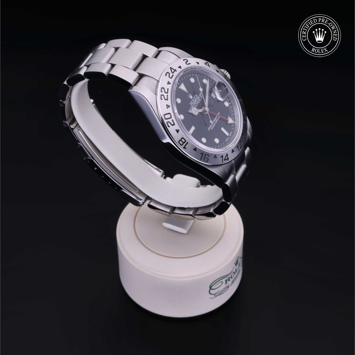 Rolex Certified Pre-Owned Explorer II M16570 in Oystersteel with black dial, image 35 of 41