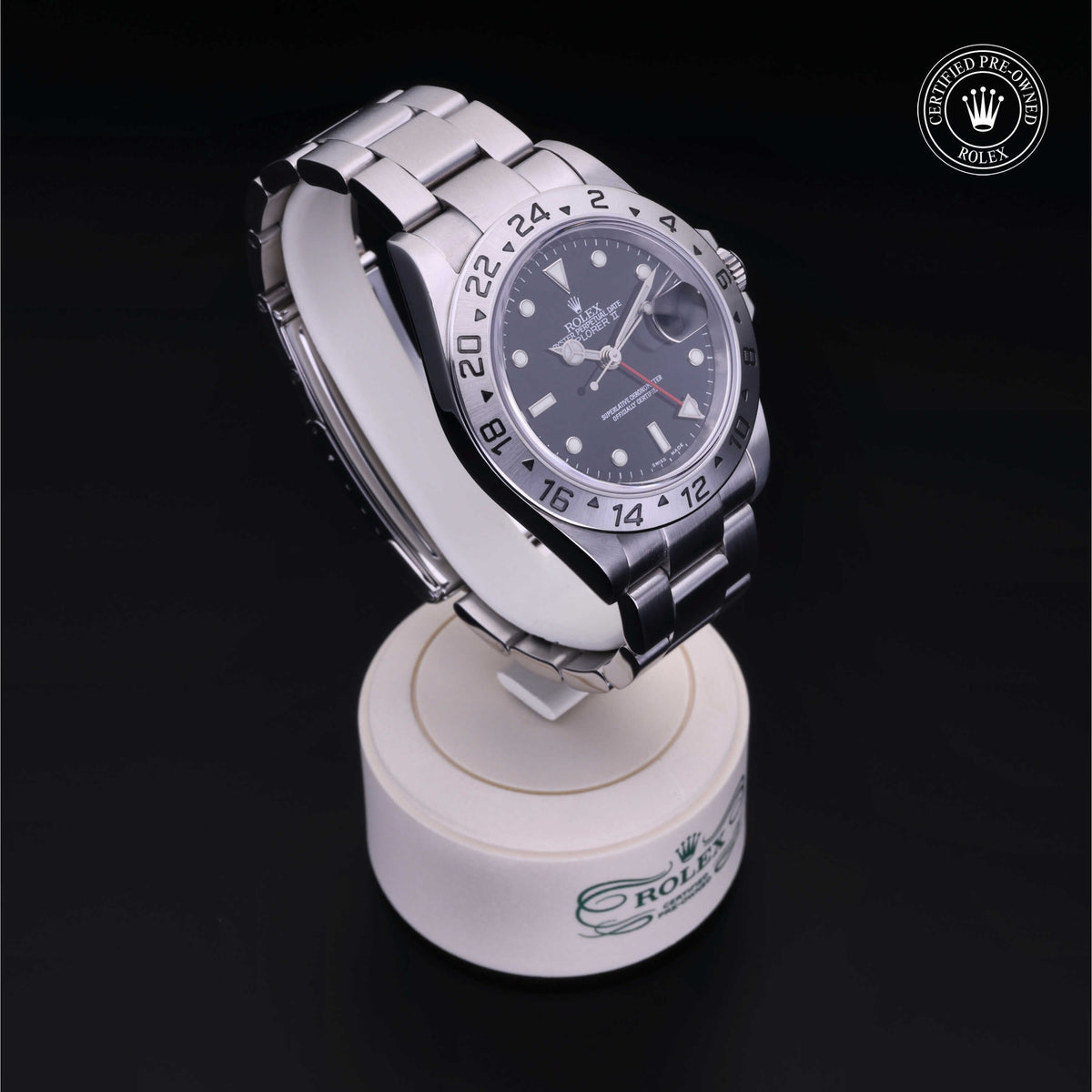 Rolex Certified Pre-Owned Explorer II M16570 in Oystersteel with black dial, image 37 of 41