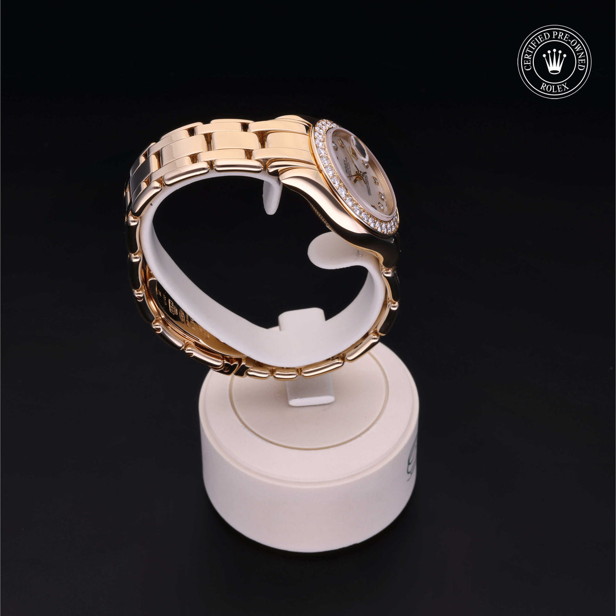 Rolex Certified Pre-Owned Pearlmaster 29 69298 in 18 ct yellow gold with white mother-of-pearl dial, image 32 of 41