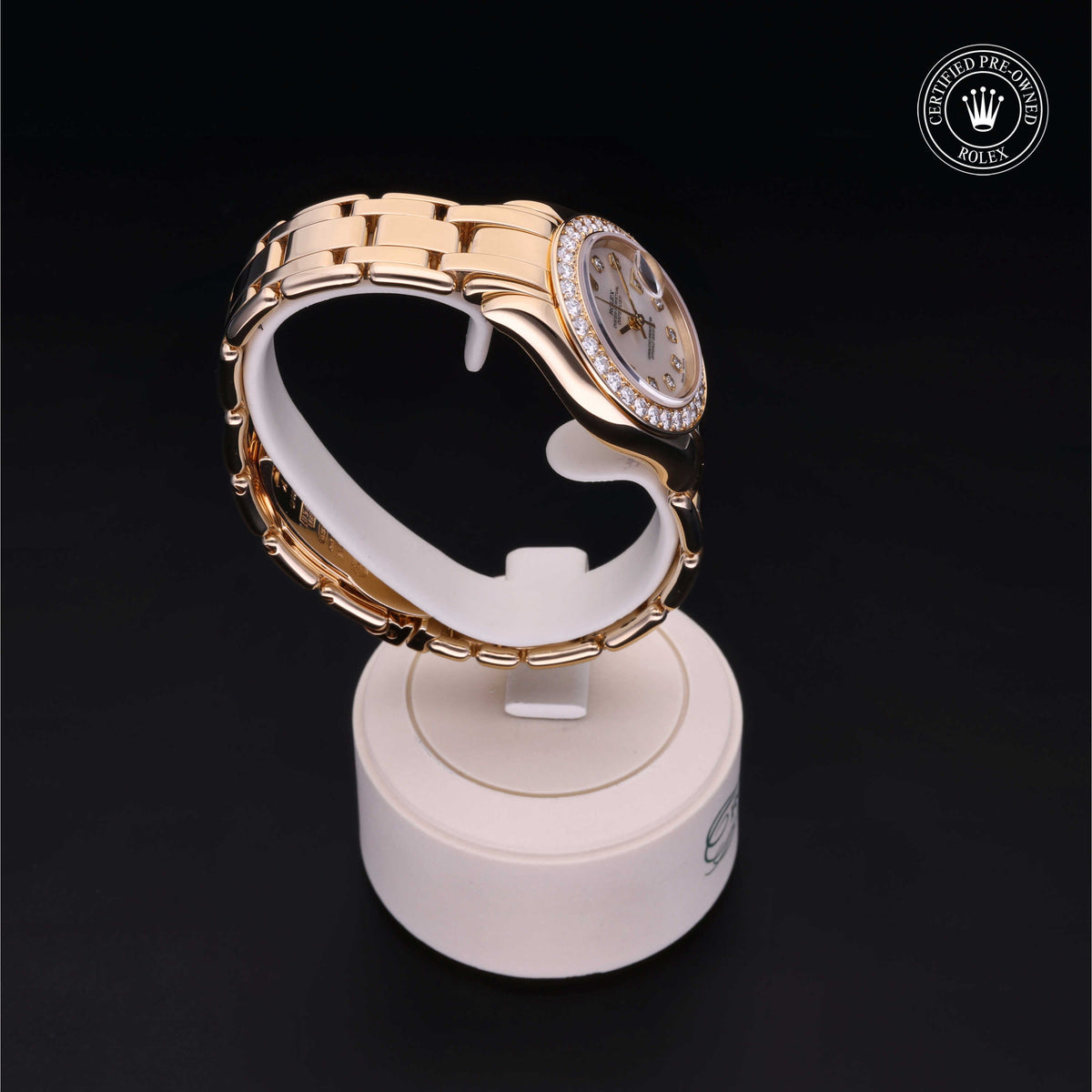 Rolex Certified Pre-Owned Pearlmaster 29 69298 in 18 ct yellow gold with white mother-of-pearl dial, image 33 of 41