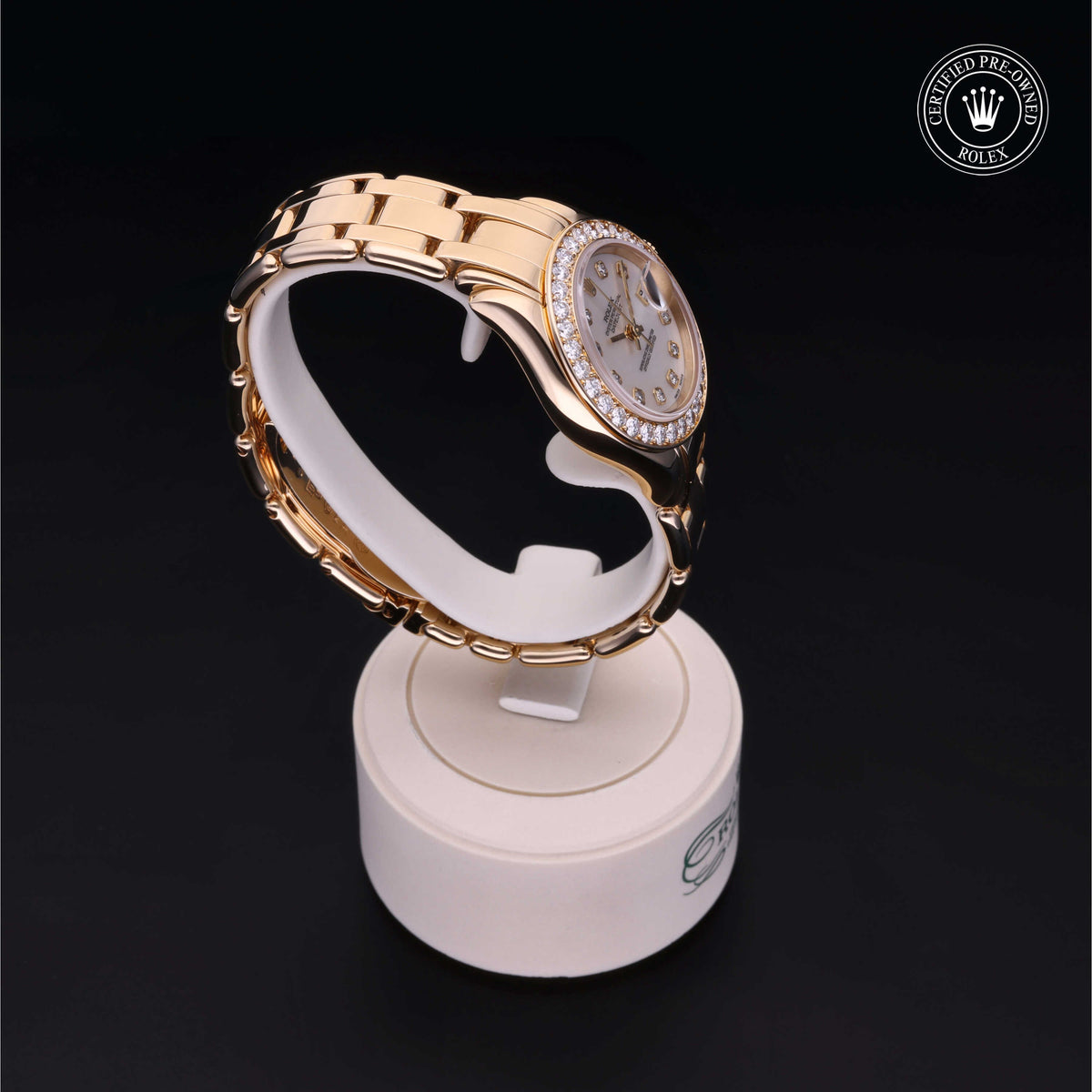Rolex Certified Pre-Owned Pearlmaster 29 69298 in 18 ct yellow gold with white mother-of-pearl dial, image 34 of 41