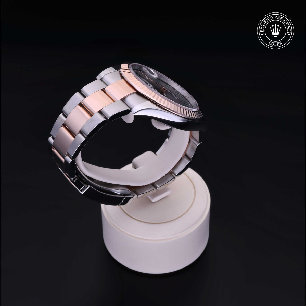 Rolex Certified Pre-Owned Datejust 41 M126331 in Oystersteel and Everose gold with slate dial, image 29 of 41