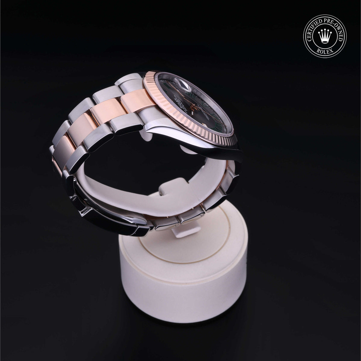 Rolex Certified Pre-Owned Datejust 41 M126331 in Oystersteel and Everose gold with slate dial, image 30 of 41