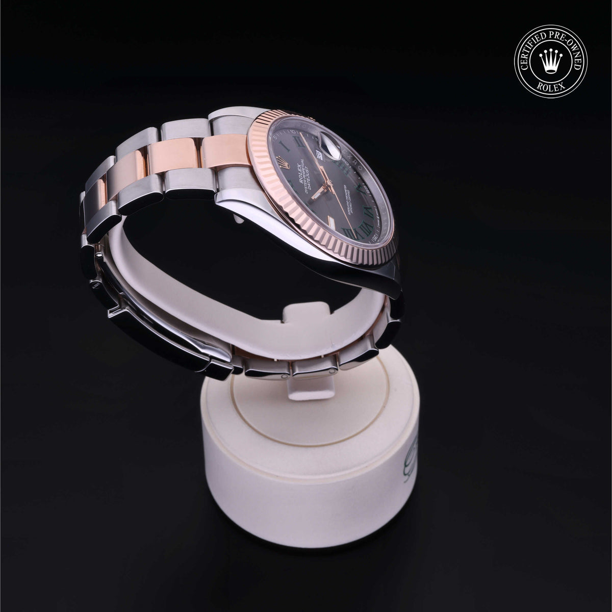 Rolex Certified Pre-Owned Datejust 41 M126331 in Oystersteel and Everose gold with slate dial, image 32 of 41