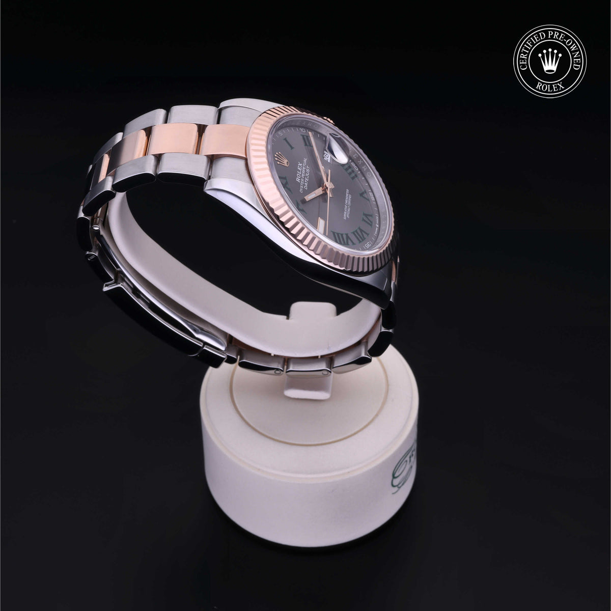 Rolex Certified Pre-Owned Datejust 41 M126331 in Oystersteel and Everose gold with slate dial, image 33 of 41