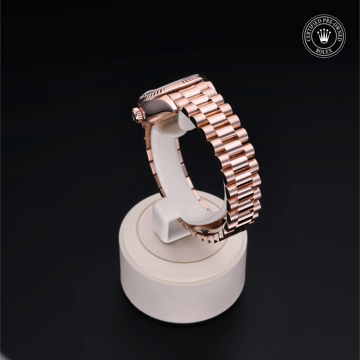 Rolex Certified Pre-Owned Lady-Datejust 28 M279175 in 18 ct Everose gold with white mother-of-pearl dial, image 21 of 41