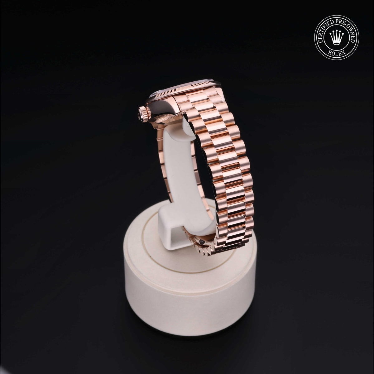 Rolex Certified Pre-Owned Lady-Datejust 28 M279175 in 18 ct Everose gold with white mother-of-pearl dial, image 22 of 41