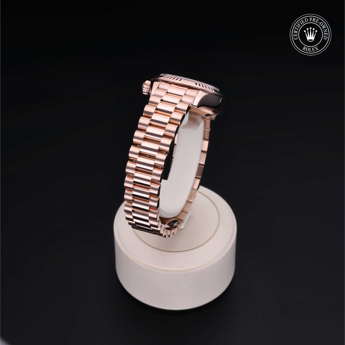 Rolex Certified Pre-Owned Lady-Datejust 28 M279175 in 18 ct Everose gold with white mother-of-pearl dial, image 26 of 41