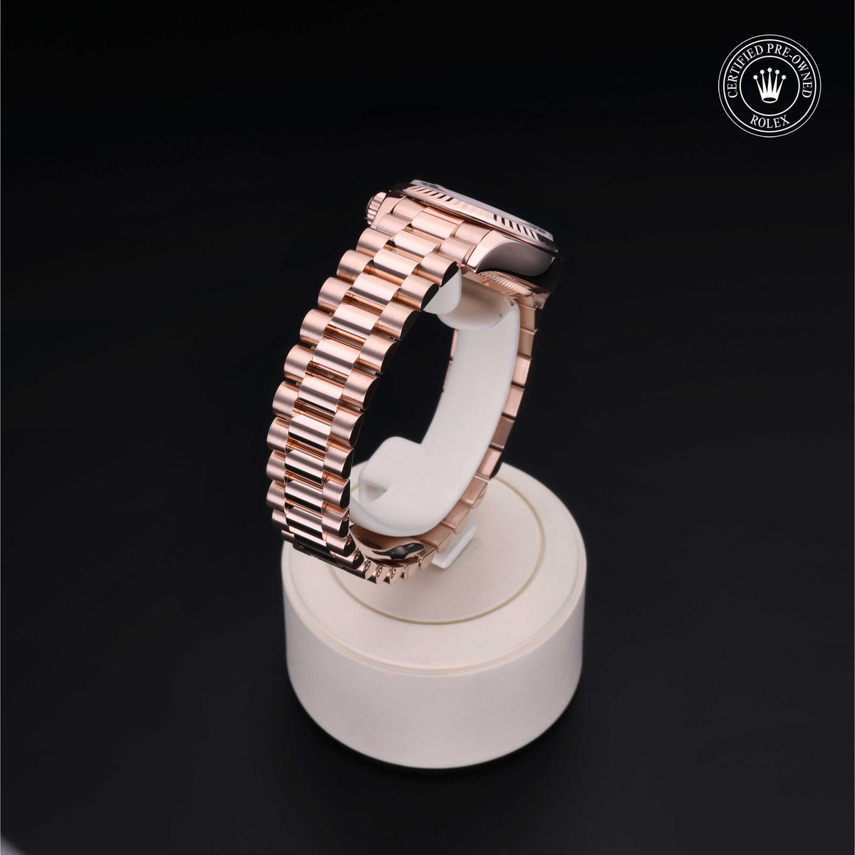 Rolex Certified Pre-Owned Lady-Datejust 28 M279175 in 18 ct Everose gold with white mother-of-pearl dial, image 27 of 41