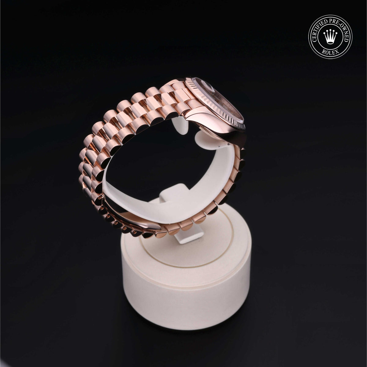 Rolex Certified Pre-Owned Lady-Datejust 28 M279175 in 18 ct Everose gold with white mother-of-pearl dial, image 30 of 41