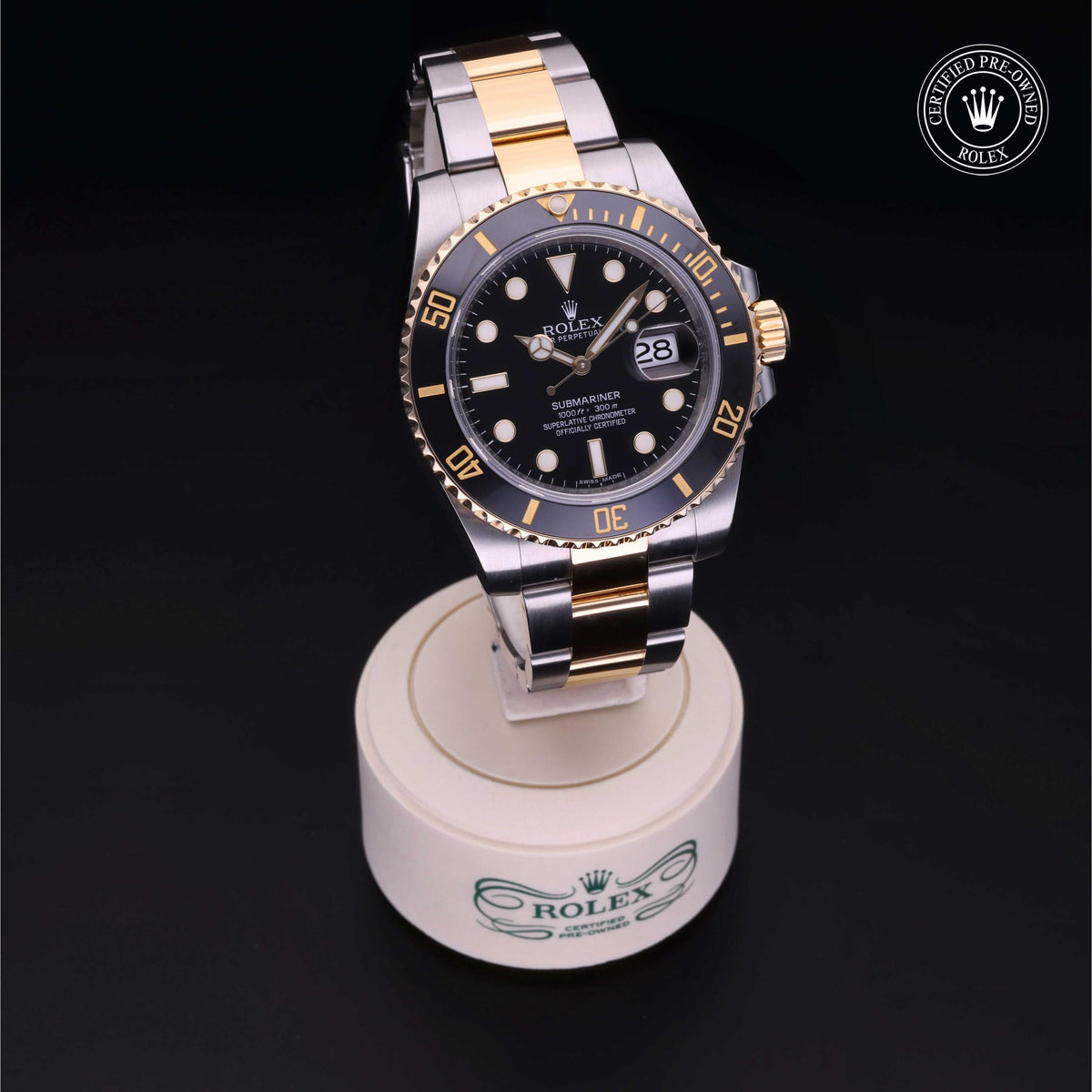 Rolex Certified Pre-Owned Submariner Date M116613LN in Oystersteel and yellow gold with black dial, image 40 of 41