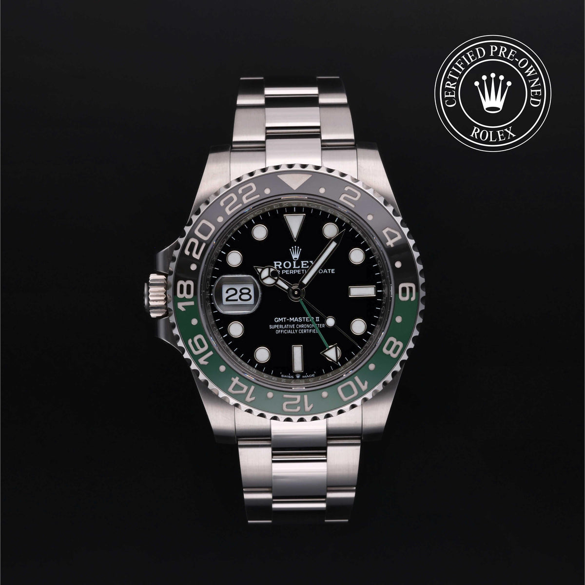 Rolex Certified Pre-Owned GMT-Master II M126720VTNR in Oystersteel with black dial, image 1 of 41