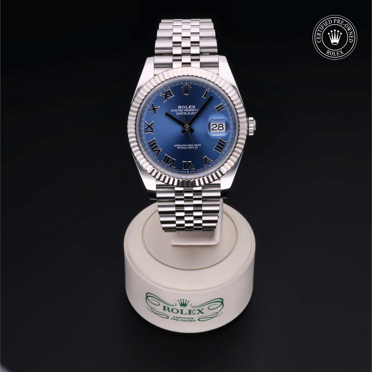 Rolex Certified Pre-Owned Datejust 41 M126334 in Oystersteel with blue dial, image 6 of 41