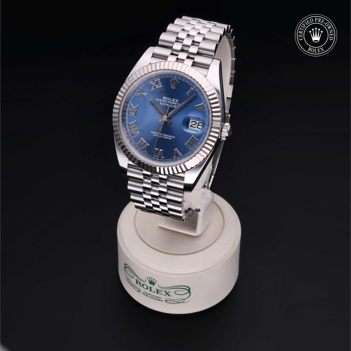 Rolex Certified Pre-Owned Datejust 41 M126334 in Oystersteel with blue dial, image 8 of 41