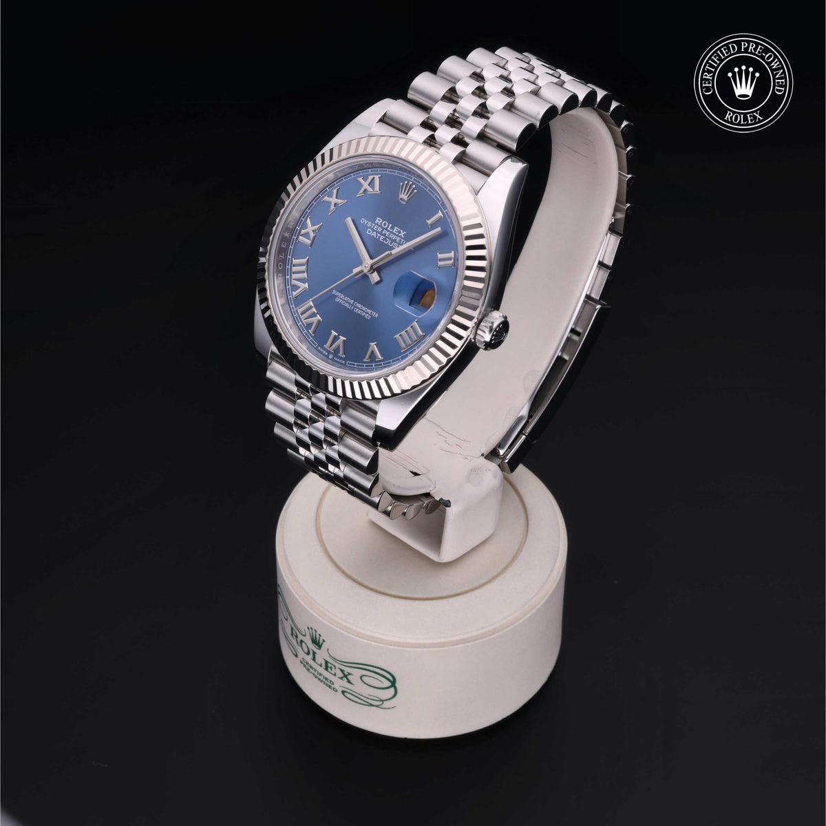 Rolex Certified Pre-Owned Datejust 41 M126334 in Oystersteel with blue dial, image 10 of 41