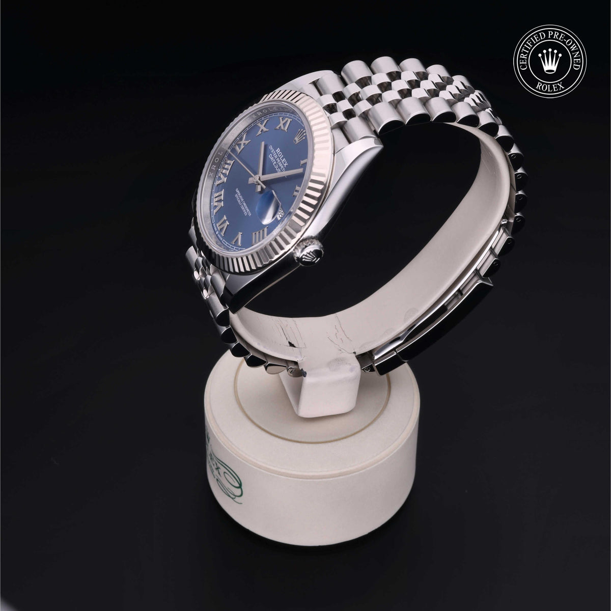 Rolex Certified Pre-Owned Datejust 41 M126334 in Oystersteel with blue dial, image 13 of 41