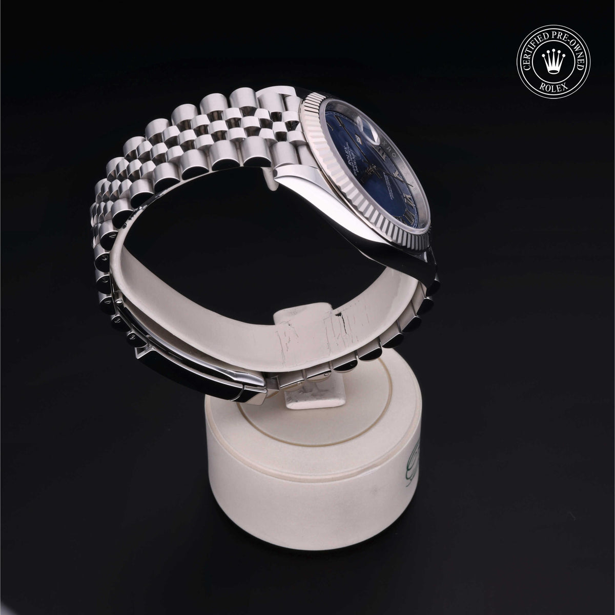 Rolex Certified Pre-Owned Datejust 41 M126334 in Oystersteel with blue dial, image 32 of 41