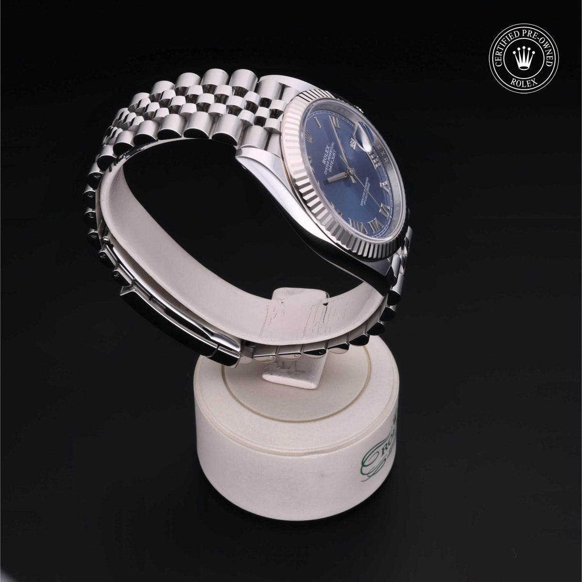 Rolex Certified Pre-Owned Datejust 41 M126334 in Oystersteel with blue dial, image 34 of 41