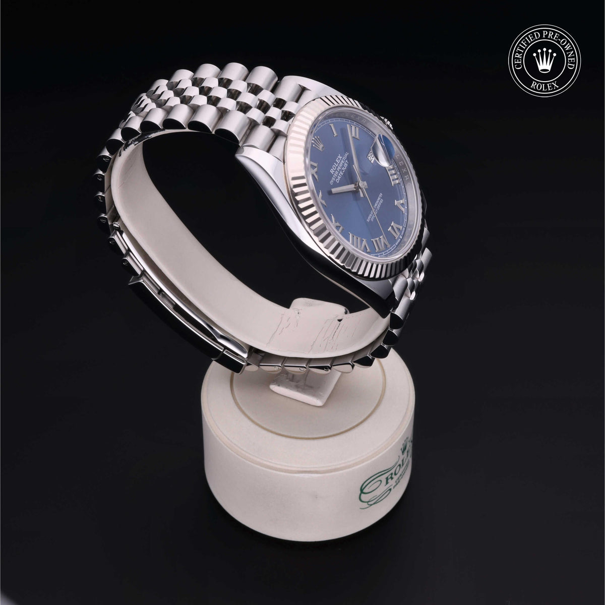 Rolex Certified Pre-Owned Datejust 41 M126334 in Oystersteel with blue dial, image 35 of 41
