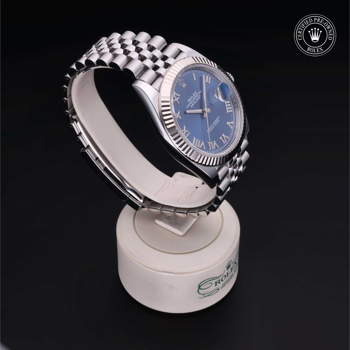 Rolex Certified Pre-Owned Datejust 41 M126334 in Oystersteel with blue dial, image 36 of 41