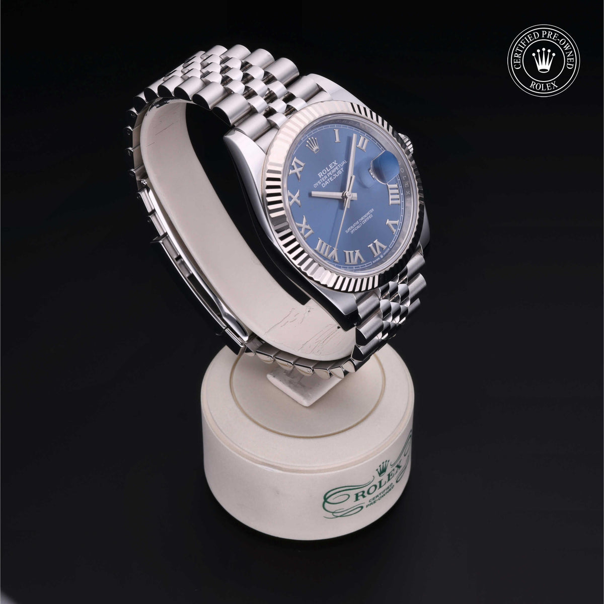 Rolex Certified Pre-Owned Datejust 41 M126334 in Oystersteel with blue dial, image 37 of 41