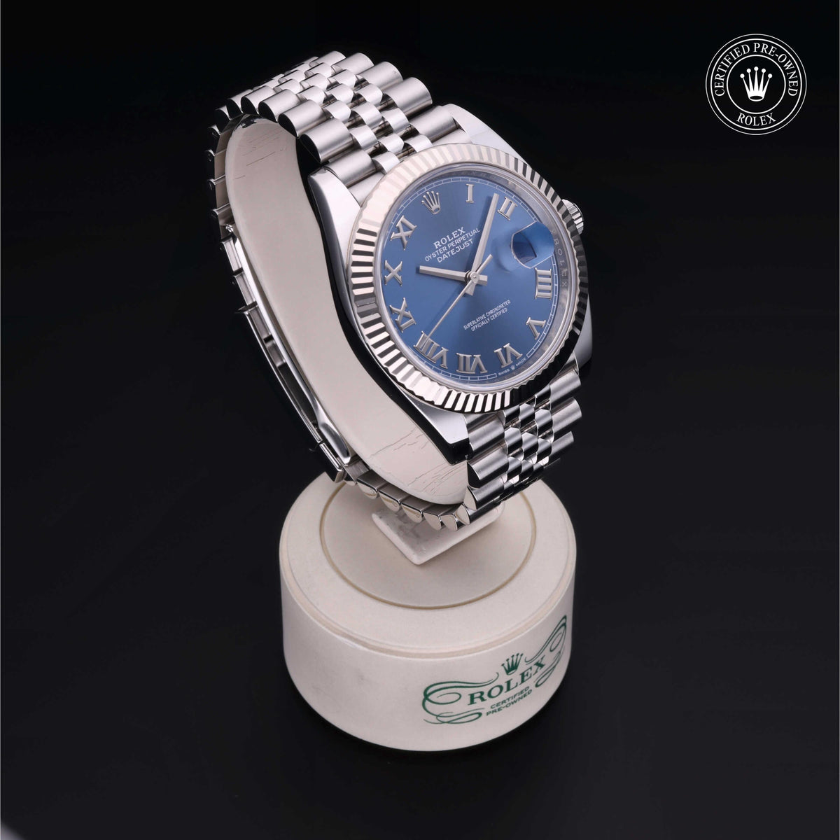 Rolex Certified Pre-Owned Datejust 41 M126334 in Oystersteel with blue dial, image 38 of 41