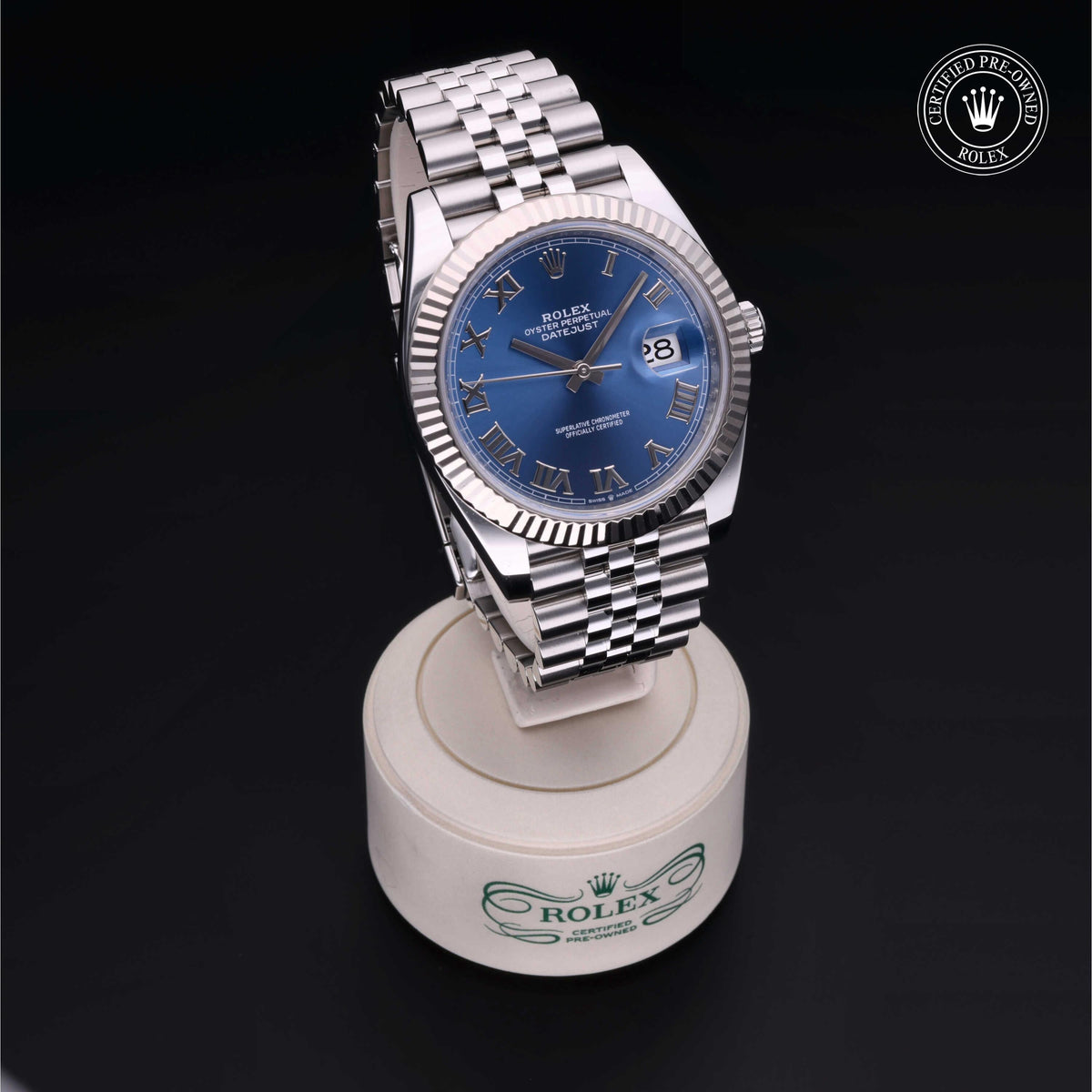 Rolex Certified Pre-Owned Datejust 41 M126334 in Oystersteel with blue dial, image 40 of 41