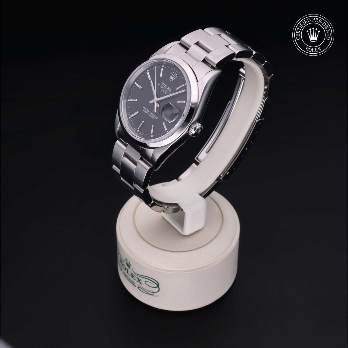 Rolex Certified Pre-Owned Date 34 M15200 in Oystersteel with black dial, image 11 of 41