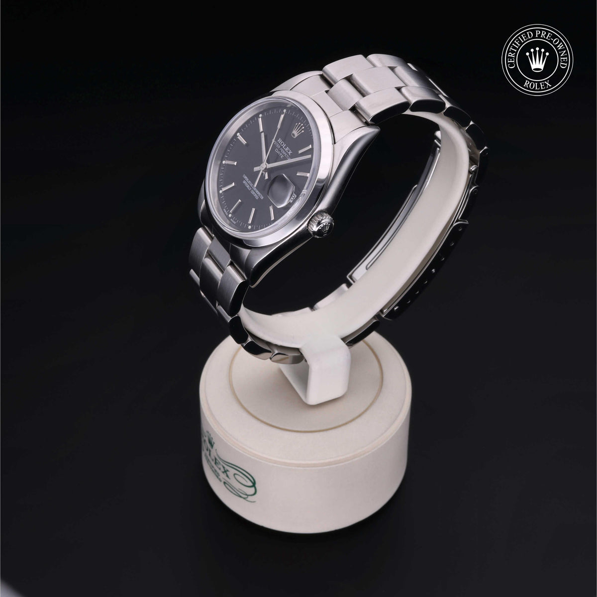 Rolex Certified Pre-Owned Date 34 M15200 in Oystersteel with black dial, image 12 of 41