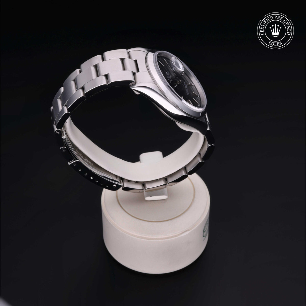 Rolex Certified Pre-Owned Date 34 M15200 in Oystersteel with black dial, image 32 of 41