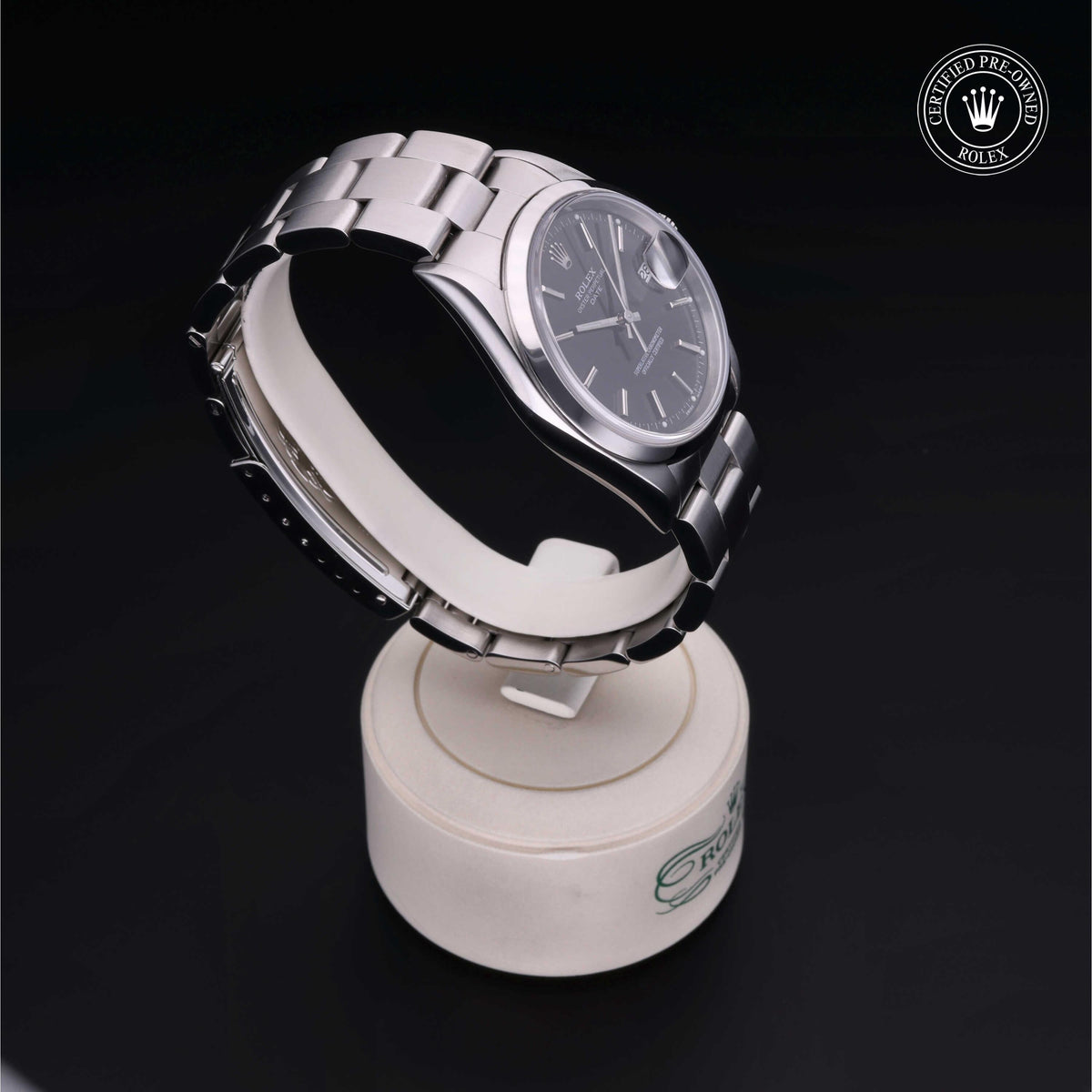 Rolex Certified Pre-Owned Date 34 M15200 in Oystersteel with black dial, image 35 of 41