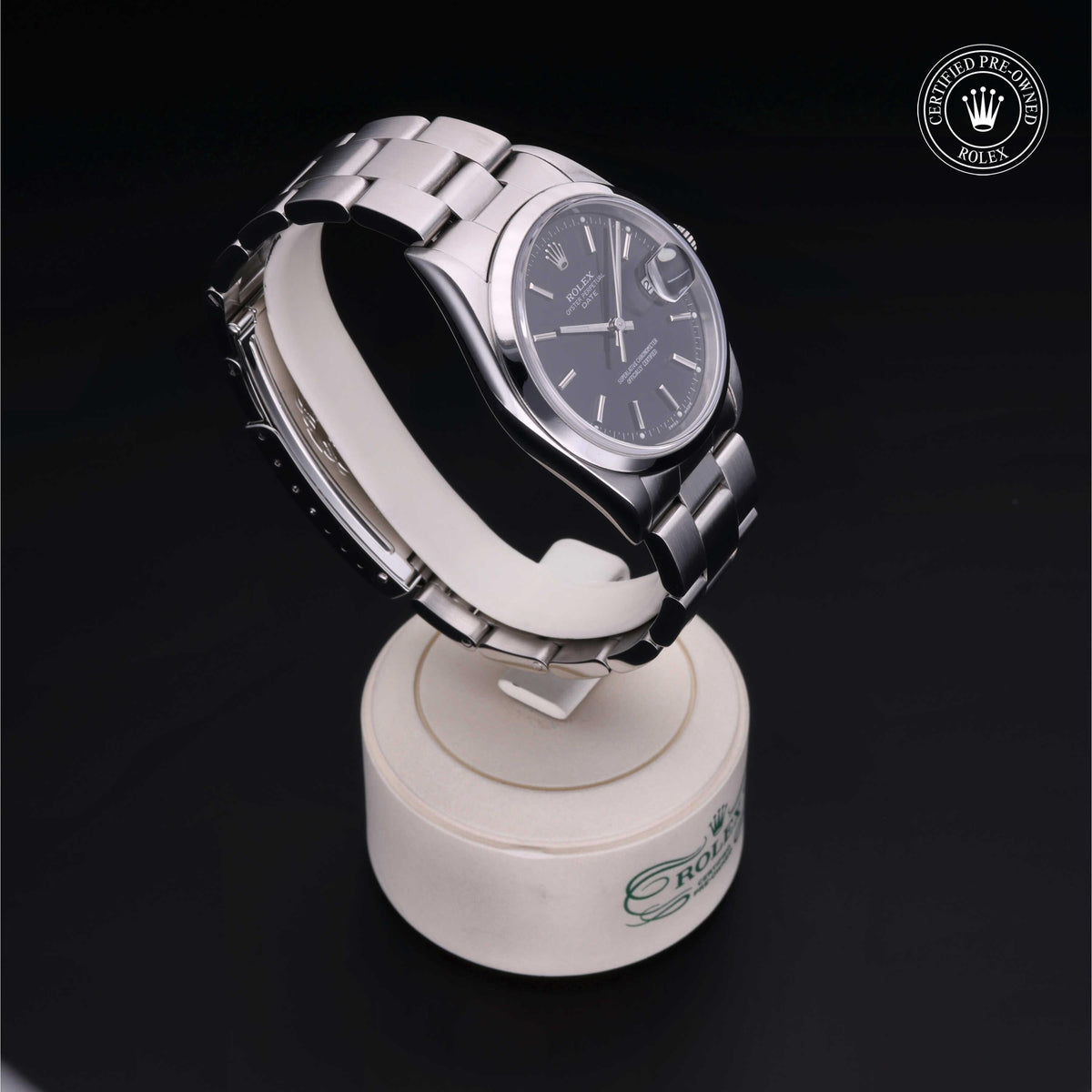 Rolex Certified Pre-Owned Date 34 M15200 in Oystersteel with black dial, image 36 of 41