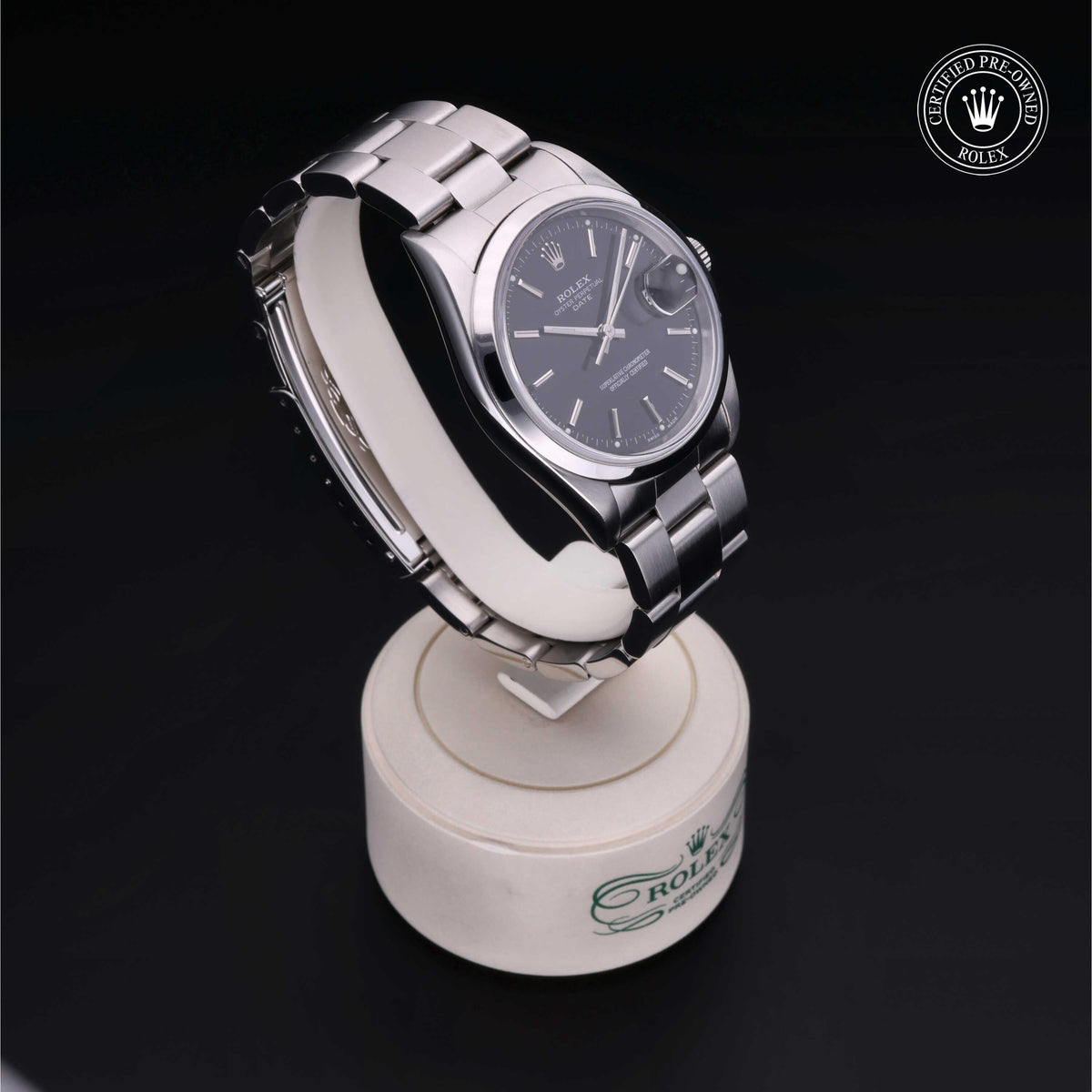 Rolex Certified Pre-Owned Date 34 M15200 in Oystersteel with black dial, image 37 of 41