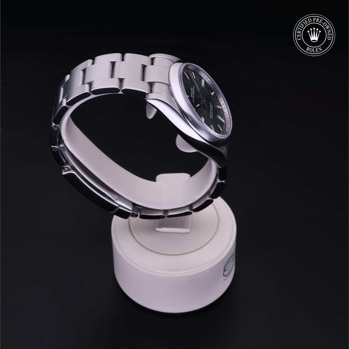 Rolex Certified Pre-Owned Oyster Perpetual 34 M114200 in Oystersteel with green dial, image 33 of 41