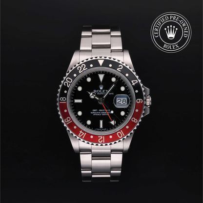 Rolex Certified Pre-Owned GMT-Master II 16760 in Oystersteel with black dial, image 1 of 41