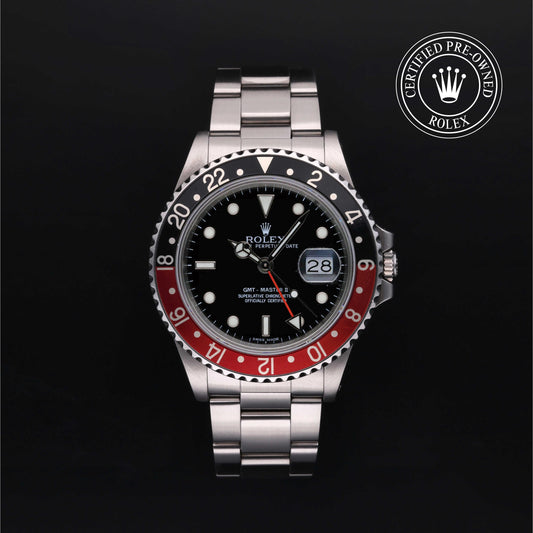 Rolex Certified Pre-Owned GMT-Master II 16760 in Oystersteel with black dial, image 1 of 41