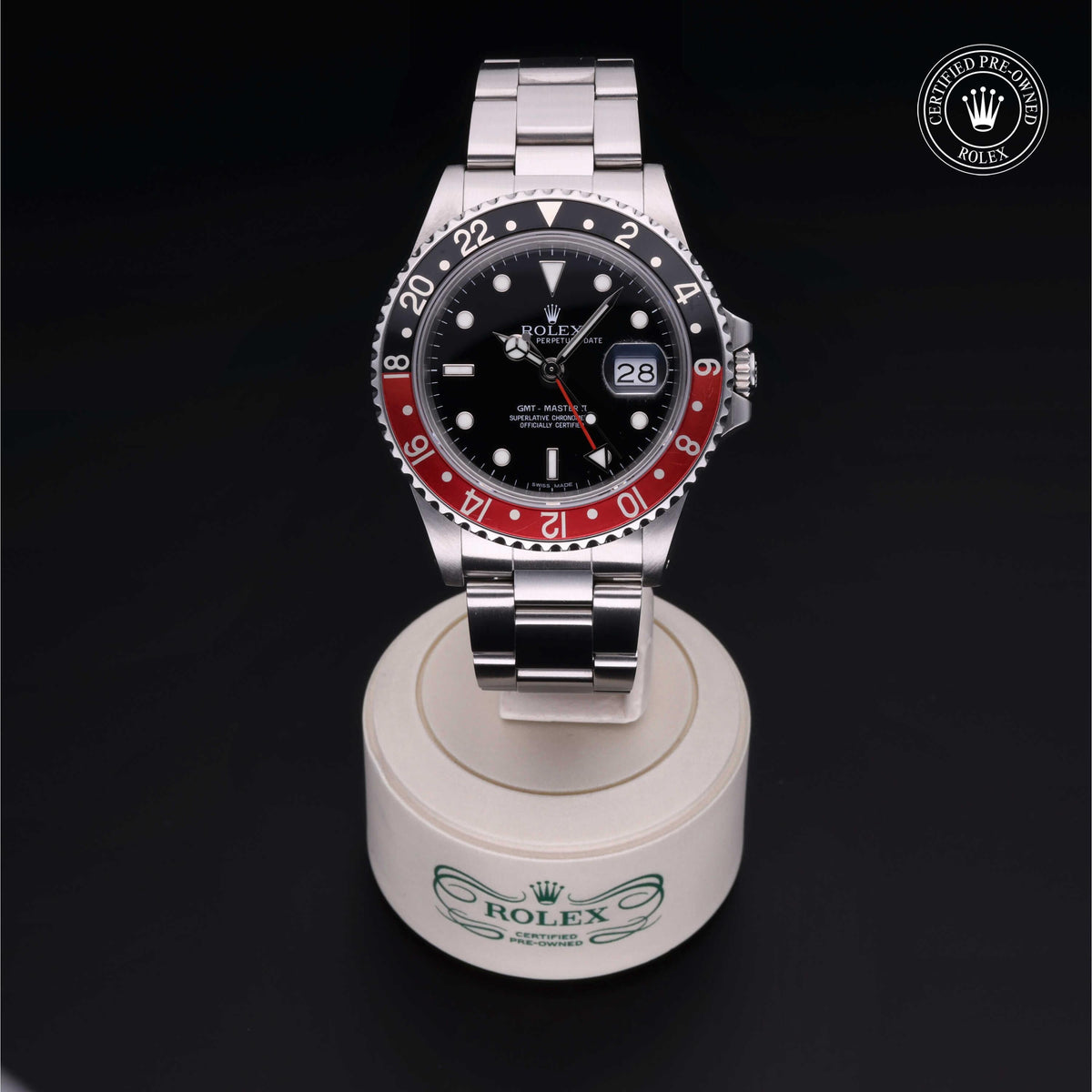 Rolex Certified Pre-Owned GMT-Master II 16760 in Oystersteel with black dial, image 2 of 41