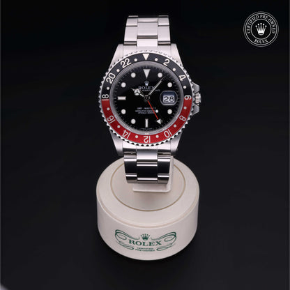 Rolex Certified Pre-Owned GMT-Master II 16760 in Oystersteel with black dial, image 2 of 41