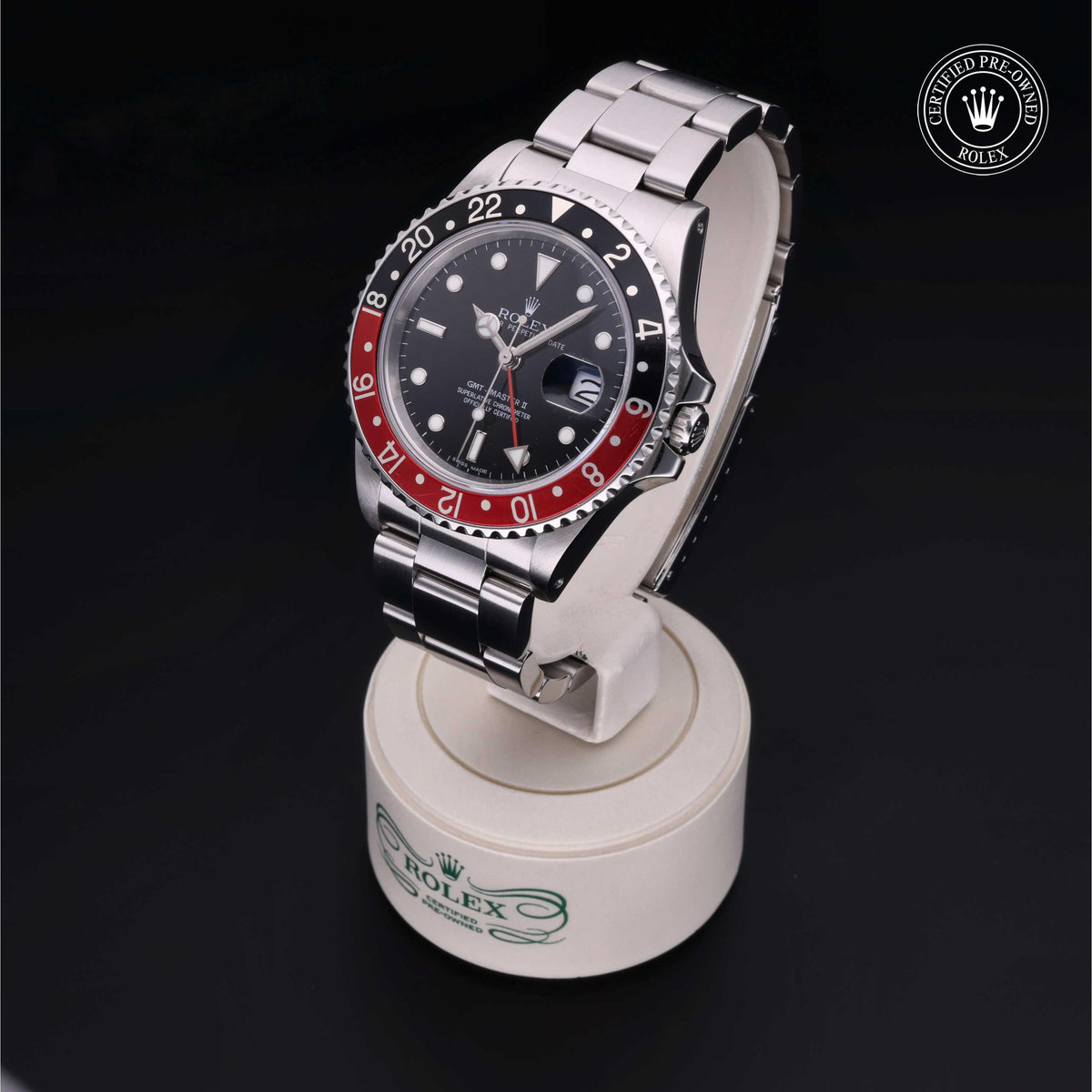 Rolex Certified Pre-Owned GMT-Master II 16760 in Oystersteel with black dial, image 3 of 41