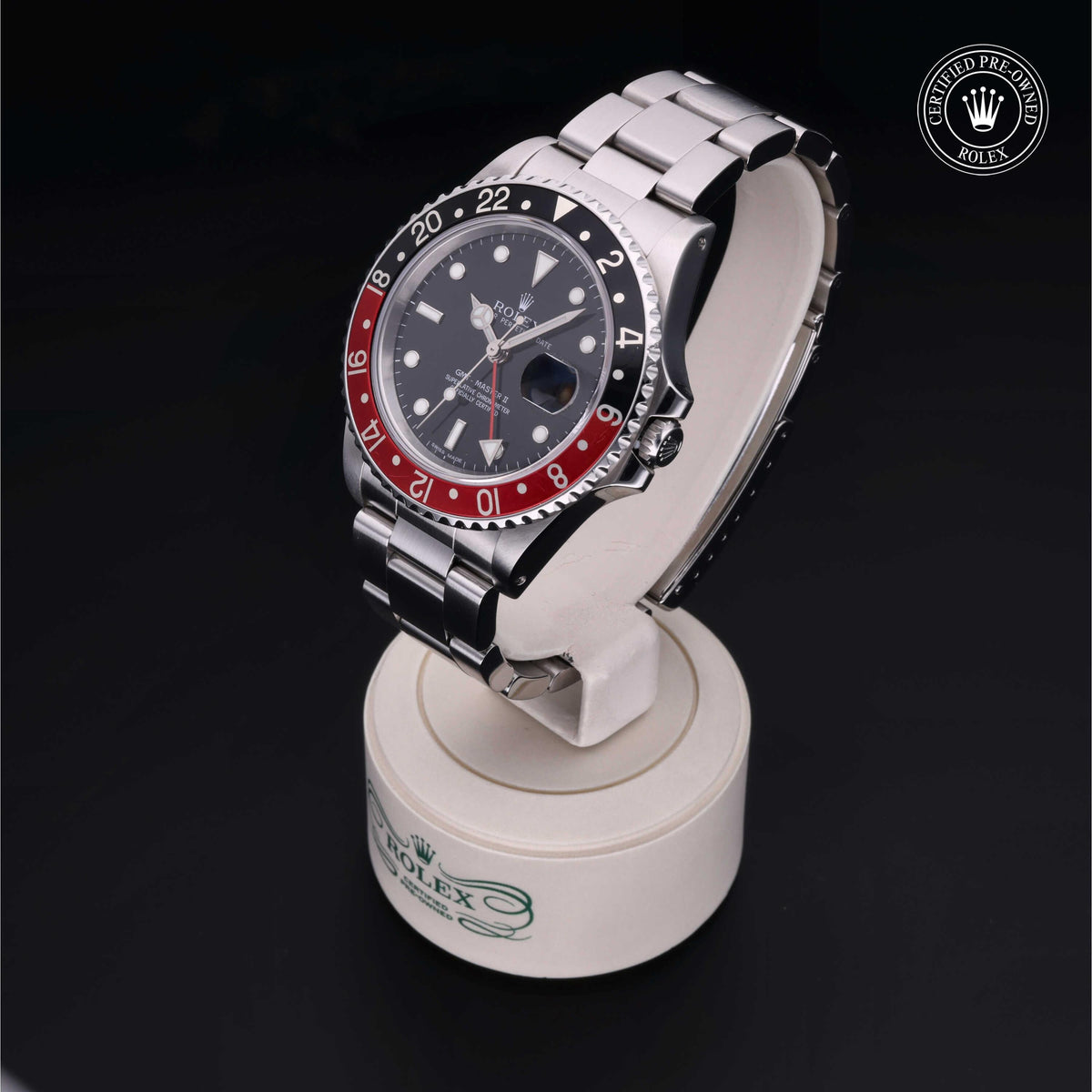 Rolex Certified Pre-Owned GMT-Master II 16760 in Oystersteel with black dial, image 10 of 41