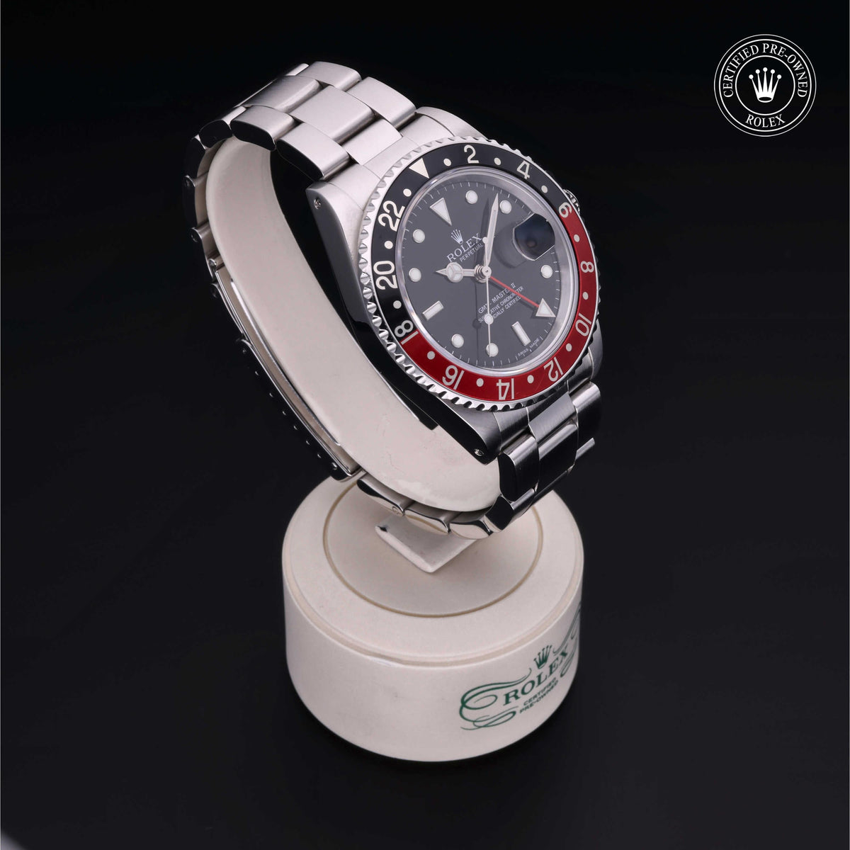 Rolex Certified Pre-Owned GMT-Master II 16760 in Oystersteel with black dial, image 37 of 41