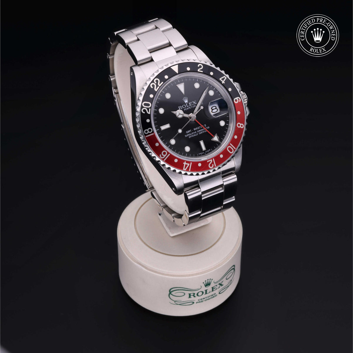 Rolex Certified Pre-Owned GMT-Master II 16760 in Oystersteel with black dial, image 39 of 41