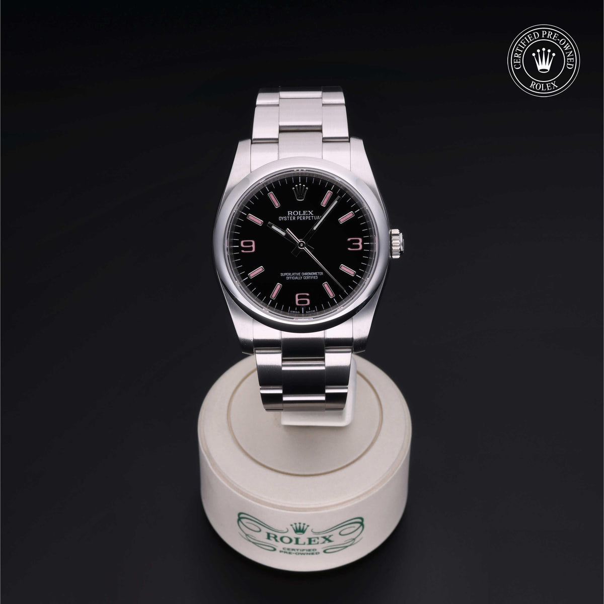 Rolex Certified Pre-Owned Date 36 M116000 in Oystersteel with black dial, image 2 of 41