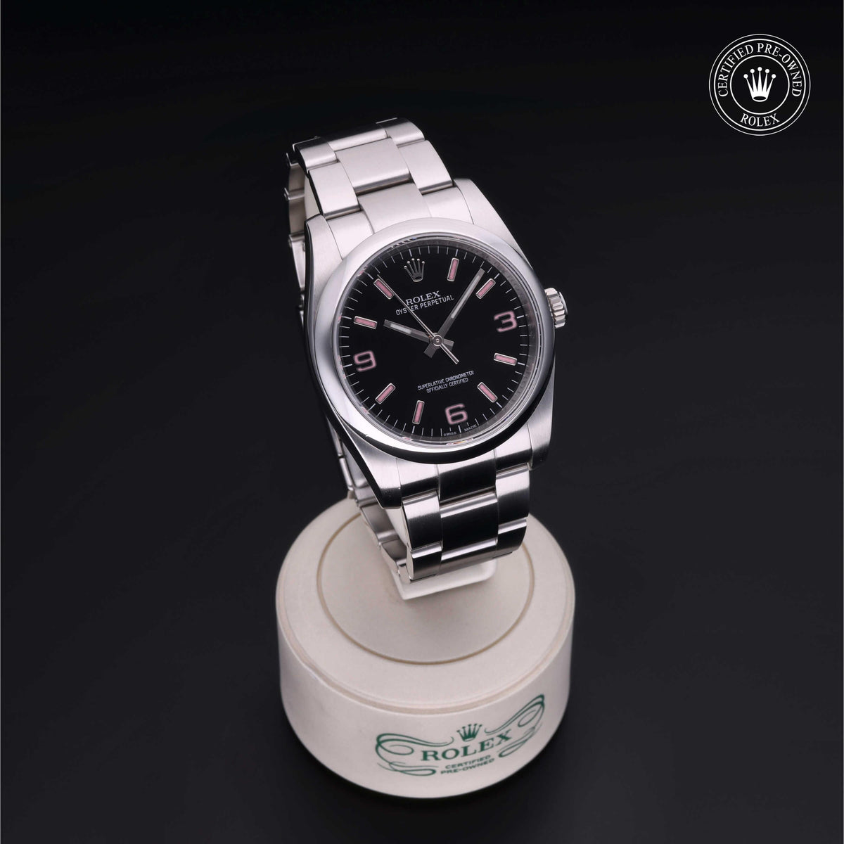 Rolex Certified Pre-Owned Date 36 M116000 in Oystersteel with black dial, image 40 of 41